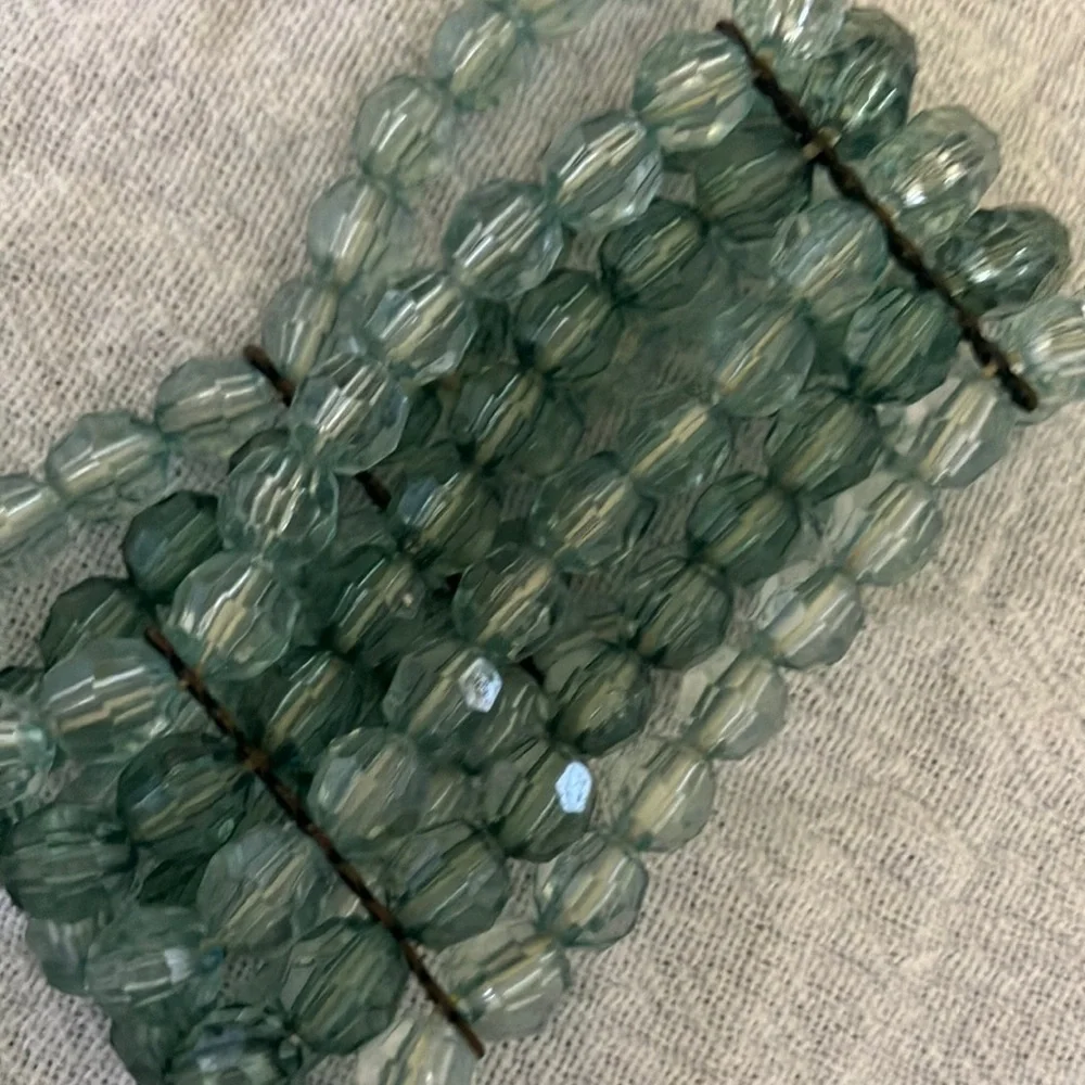 Green Faceted‎ Crystal Bracelet